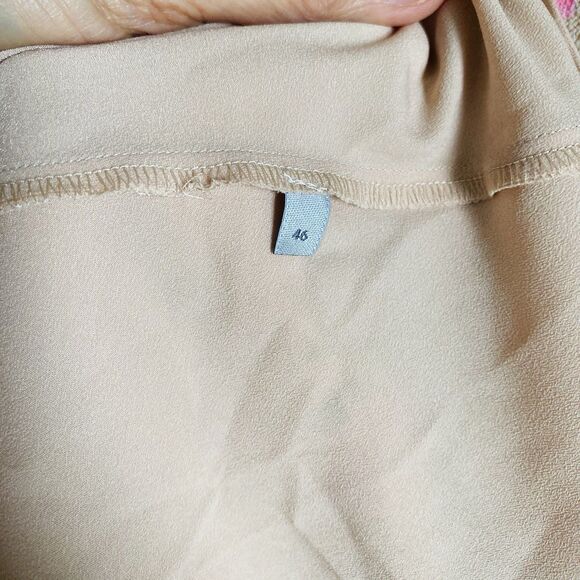 Marella Midi Floral Dress 10 Multicolor Pleated Long Sleeve Romantic Dreamy - Picture 11 of 11